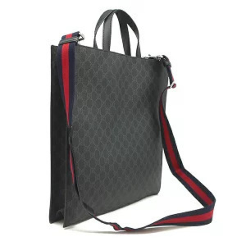 Gucci Web gray GG bag crossbody black canvas shoulder Supreme tote